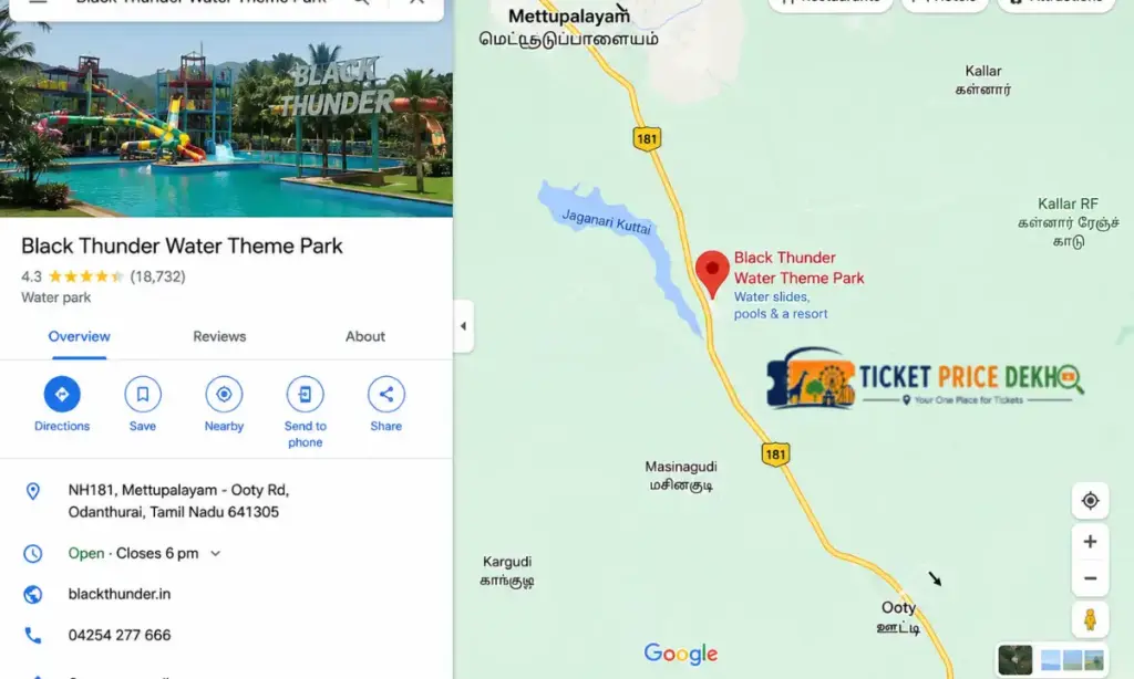 Black Thunder Ticket Price