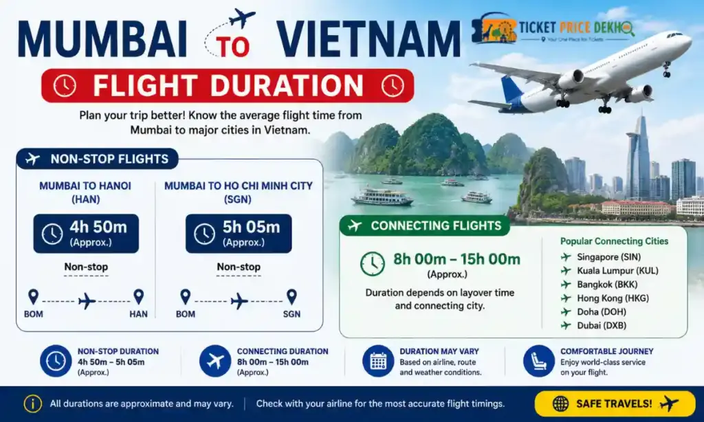 Mumbai to Vietnam Flight Ticket Price