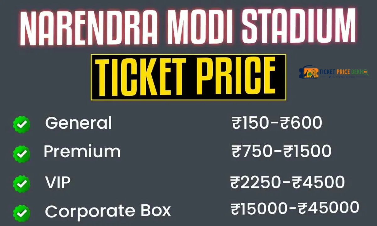 Narendra Modi Stadium Ticket Price