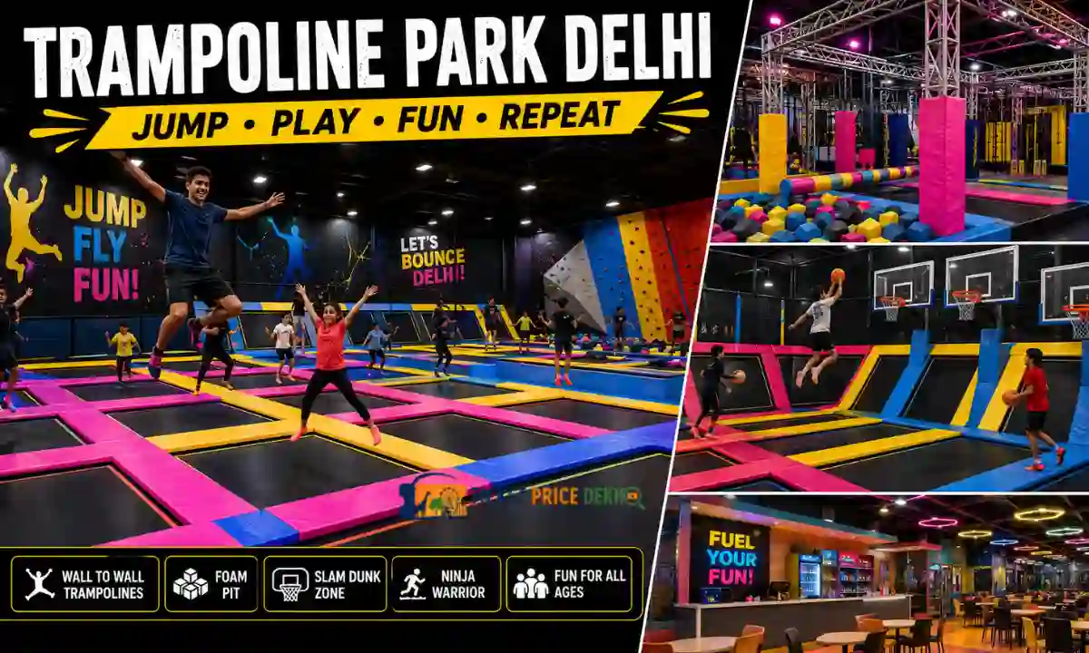 Trampoline Park Delhi Ticket Price